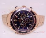 Replica Omega Planet Ocean Watch Rose Gold Black Face